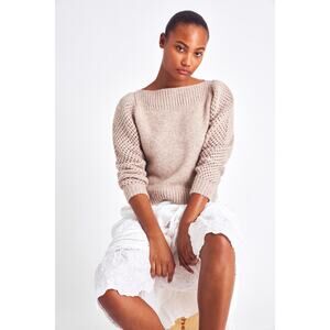 LoveShackFancy
Alpaca Rosie Heritage Pullover Oatmeal Size Medium